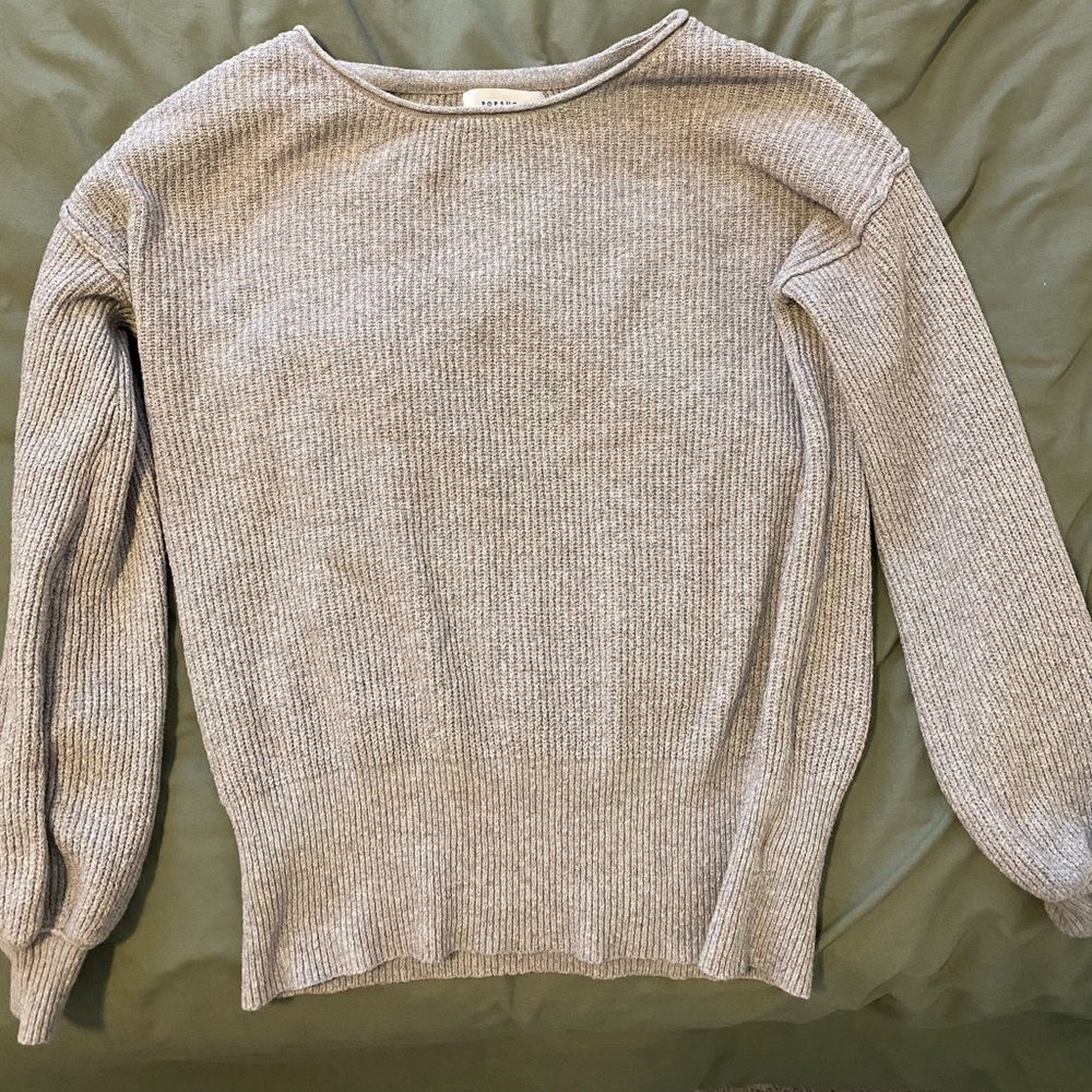 womens gray sweater